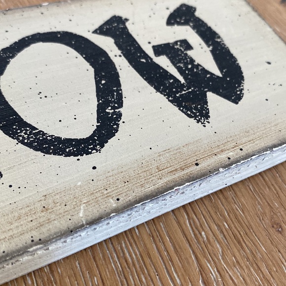 SNOWMAN SNOW wood sign CUTE ⛄️ - Picture 8 of 8